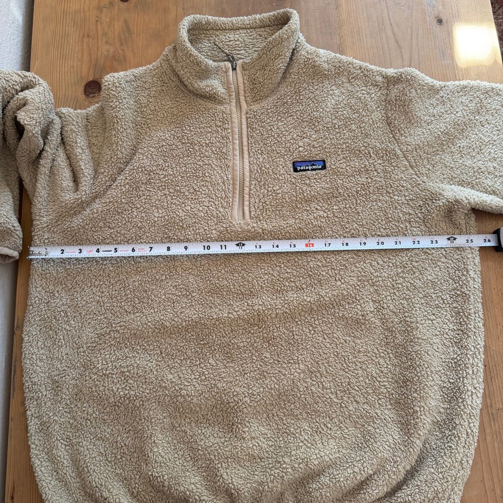 Patagonia Los Gatos 1/4 Zip Fleece Pullover Womens XL Taupe 25236 FA21 Sherpa - Picture 5 of 9